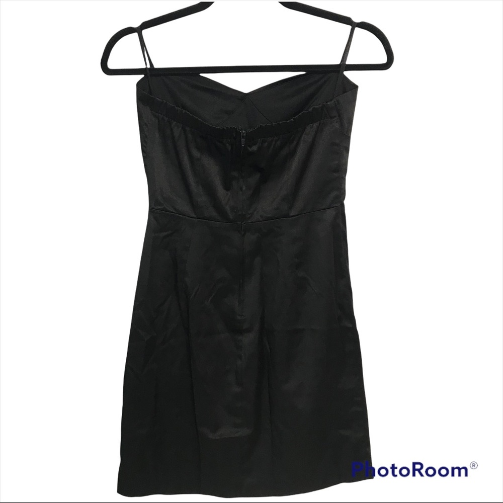 Size Small Sexy Little Black Dress Mini Front Embellishments Party Cocktail Date - Picture 3 of 8